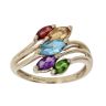 9ct Yellow Gold Multi Gemstone Fancy Ring