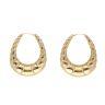 9ct Yellow Gold Large Oval Creole Earrings