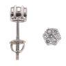 14ct White Gold 0.20ct Brilliant Cut Diamond Cluster Stud Earrings