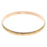 14ct Yellow Gold Patterned Bangle