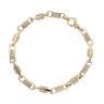 14ct Yellow Gold Cubic Zirconia Stone Set Bracelet 8"
