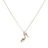 18ct Yellow Gold 0.15ct Brilliant Cut Diamond High Heel Pendant And Chain 18"