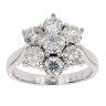 18ct White Gold 2.35ct Diamond Cluster Ring