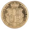 1883 Victoria Young Head Shield UK Half Sovereign Coin