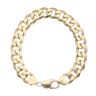 9ct Yellow Gold Curb Bracelet 8.5"