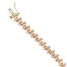 9ct Yellow Gold 1.85ct Brilliant Cut Diamond Bracelet 7"