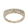9ct Yellow Gold 0.20ct Brilliant Cut Diamond Half Eternity Ring