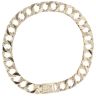 9ct Yellow Gold Square Patterned Curb Bracelet 8"