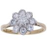 18ct Yellow Gold 0.75ct Brilliant Cut Diamond Cluster Ring