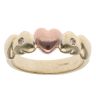 9ct Yellow and Rose Gold 0.02ct Heart Clogau Ring
