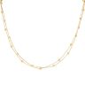 22ct Yellow Gold Duo Beaded Chain 18"