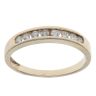 9ct Yellow Gold 0.25ct Brilliant Cut Diamond Half Eternity Ring