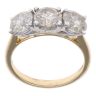 18ct Yellow Gold 3.14ct Brilliant Cut Diamond Trilogy Ring