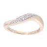 9ct Yellow Gold Diamond Scrolling Ring