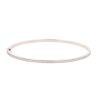 18ct White Gold 0.55ct Brilliant Cut Diamond Hinged Bangle