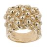 9ct Yellow Gold Heavyweight 5 Row Keeper Ring