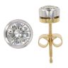 18ct Yellow And White Gold 0.60ct Brilliant Cut Diamond Stud Earrings