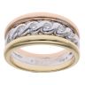 18ct Yellow, White and Rose Gold 0.15ct Brilliant Cut Diamond Fancy Ring