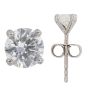18ct White Gold 1.00ct Brilliant Cut Diamond Stud Earrings