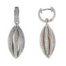 18ct White Gold 1.50ct Brilliant Cut Diamond Fancy Openwork Drop Earrings