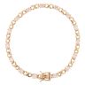 9ct Yellow Gold Cubic Zirconia Infinity Fancy Bracelet 7.5"