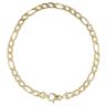 18ct Yellow Gold Figaro Bracelet 8.5"