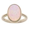 9ct Yellow Gold Created Opal Single Stone Ring