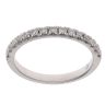 Platinum 0.15ct Diamond Half Eternity Ring