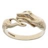 9ct Yellow Gold Grey Hound Wraparound Ring