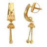 22ct Yellow Gold Dropper Stud Earrings