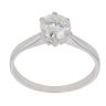 9ct White Gold Moissanite Single Stone Ring