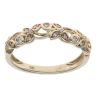 9ct Yellow Gold 0.15ct Diamond Fancy Leaf Ring