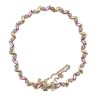 18ct Yellow Gold 0.12ct Diamond and Ruby Bracelet 6.5"