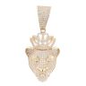 9ct Yellow Gold Cubic Zirconia Princess Lioness Pendant