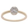 9ct Yellow Gold 0.25ct Brilliant Cut Diamond Cluster Ring