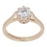 9ct Yellow Gold Cubic Zirconia Single Stone Ring