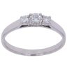 18ct Yellow Gold 0.45ct Diamond Trilogy Ring