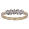 18ct Yellow Gold 0.33ct Brilliant Cut Diamond Five Stone Ring
