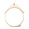 9ct Yellow Gold Full Krugerrand Pendant Mount - Scroll Top