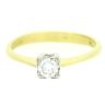 18ct Yellow Gold 0.25ct Diamond Solitaire Ring