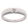 18ct White Gold 0.12ct Princess Cut Diamond Signet Ring