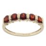 9ct Yellow Gold Garnet Five Stone Ring
