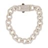 9ct Yellow Gold Cubic Zirconia Curb Bracelet 8"