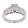 14ct White Gold 0.65ct Princess Cut Diamond Cluster Ring