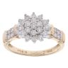 9ct Yellow Gold 0.50ct Diamond Cluster Ring