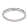 18ct White Gold 0.30ct Baguette Cut Diamond Half Eternity Ring