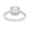 Silver Cubic Zirconia Cluster Ring by Icesia
