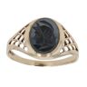 9ct Yellow Gold Hematite Centurion Signet Ring