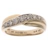 9ct Yellow Gold 0.25ct Brilliant Cut Diamond Crossover Ring