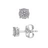 9ct White Gold 0.18ct Diamond Solitaire Stud Earrings